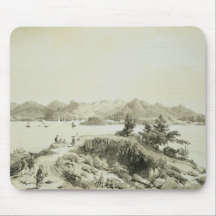 Die Bucht und die Insel von Hong Kong, überziehen Mousepad