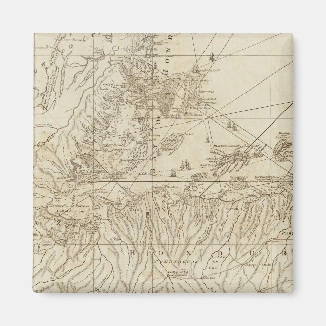 Die Bucht von Honduras Magnet (Vorne)