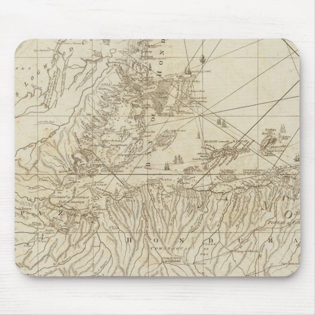 Die Bucht von Honduras Mousepad (Vorne)
