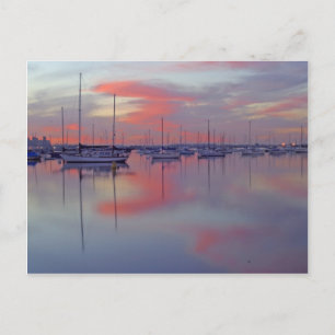 Die Bucht von San Diego ist von der Seite des Flug Postkarte