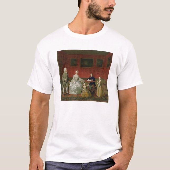Die Buckley-Eber Familie, c.1758-60 (Öl auf T-Shirt (Vorderseite)
