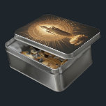 Die Buddha-Statue strahlt Ruhe und Gelassenheit au Puzzle<br><div class="desc">Eine atemberaubende,  goldene Buddha-Statue steht in anmutiger Weise inmitten eines Himmos aus faszinierenden Designs,  strahlend Licht und Ruhe.</div>