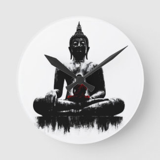 Die Buddha-Wanduhr Runde Wanduhr