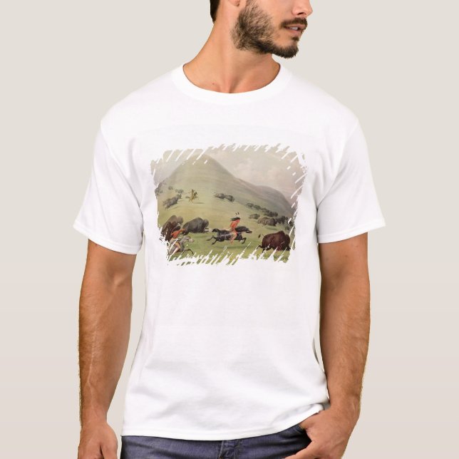 Die Büffel-Jagd, c.1832 T-Shirt (Vorderseite)