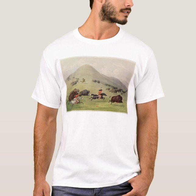 Die Büffel-Jagd, c.1832 T-Shirt (Vorderseite)