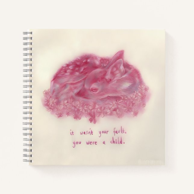 Die Bürde eines Kindes: Die rosa Stadt Notizbuch (Vorderseite)