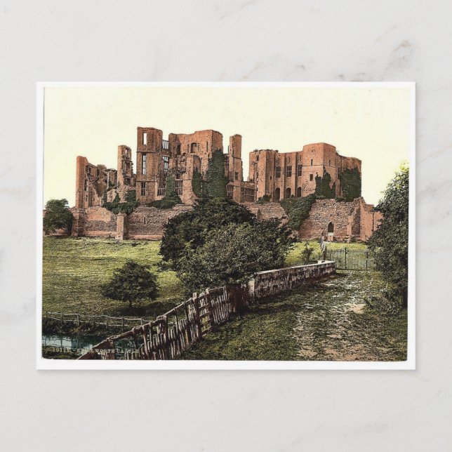Die Burg, Kenilworth, England selten Fotochrom Postkarte (Vorderseite)