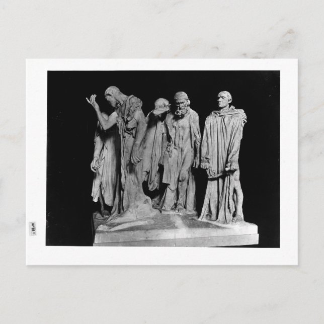 Die Burghers von Calais, 1889 Postkarte (Vorderseite)