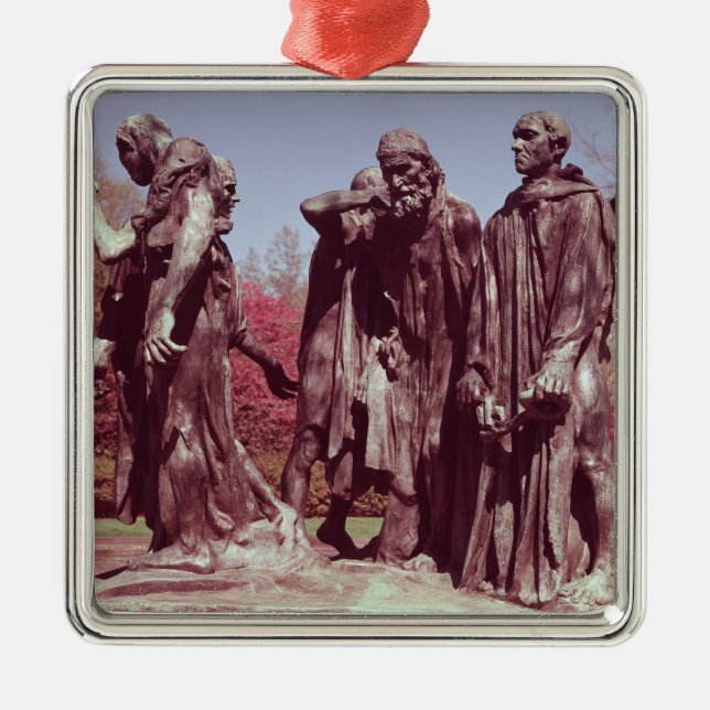 Die Burghers von Calais Silbernes Ornament (Vorne)