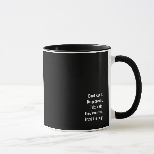 Die Büro Argumentstopper Tasse, Rightyausgabe Tasse (Rechts)