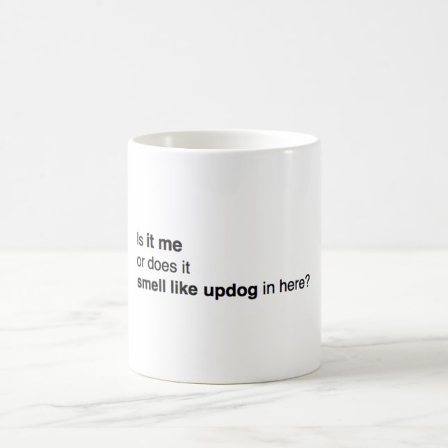Die Büro "Updog" Tasse (Mittel)