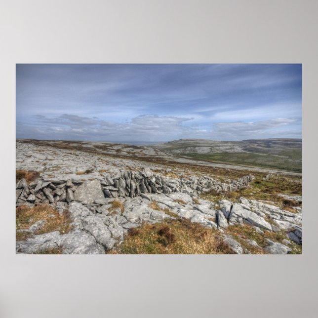 Die Burren-Landschaft Poster (Vorne)