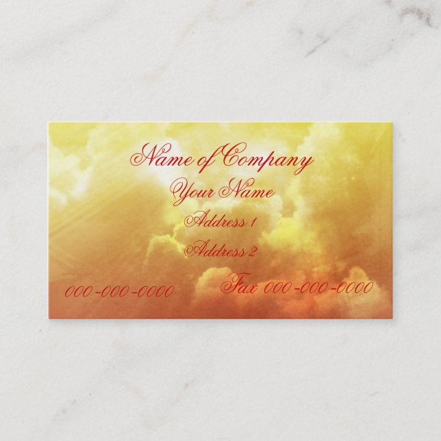 Die Business Card der Natur Visitenkarte (Vorderseite)