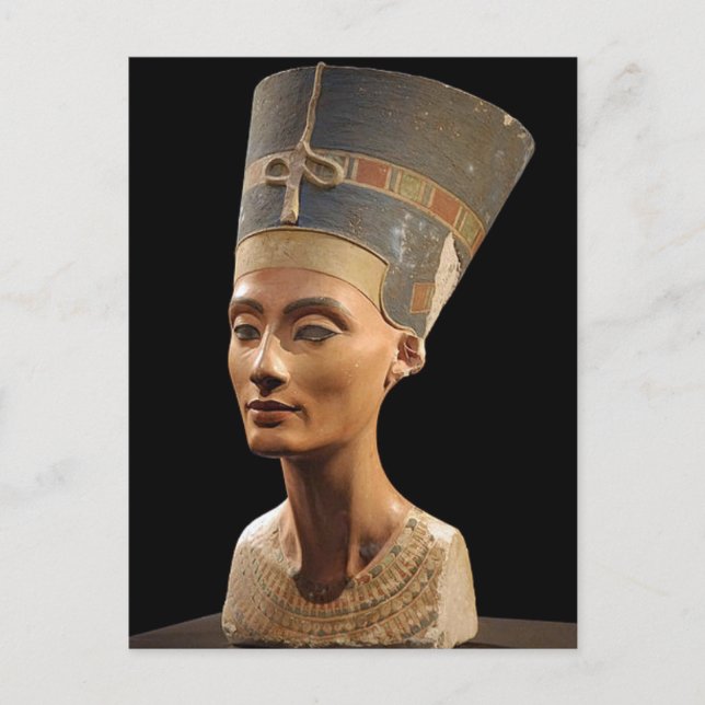 Die Büste der Königin Nefertiti Postkarte (Vorderseite)