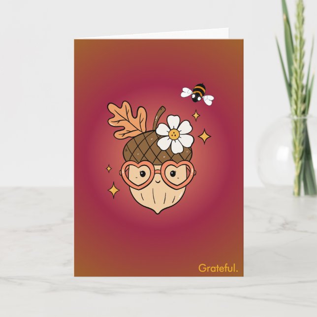 Die Busy Busy Bee Kollektion – Grateful Karte (Vorderseite)