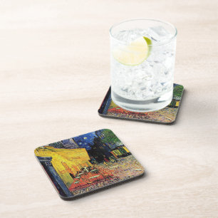 die cafe terrasse auf dem platz du forum, Arles... Untersetzer