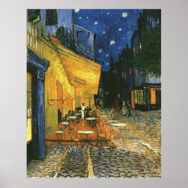 die cafe terrasse auf dem platz du forum.. poster