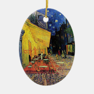 die Caféterrasse auf dem Place du Forum, Arles... Keramikornament