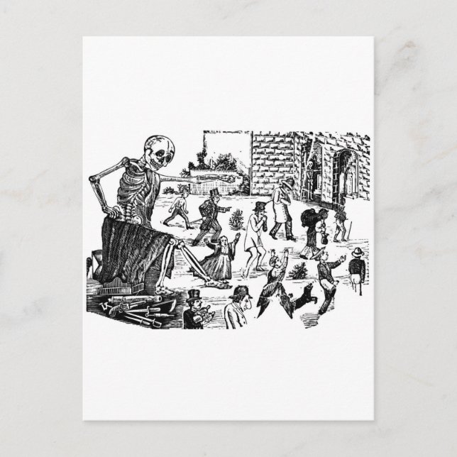 Die Calavera General des Friedhofs Postkarte (Vorderseite)