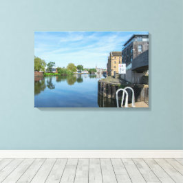 Die Calder & Hebble Navigation, Wakefield Leinwanddruck