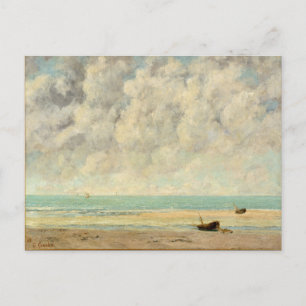 Die Calm Sea Gustave Courbet Beach Print Postkarte