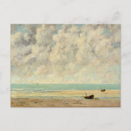 Die Calm Sea Gustave Courbet Beach Print Postkarte