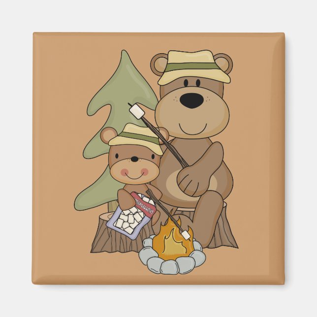 Die Campfire Tshirts und Geschenke Magnet (Vorne)