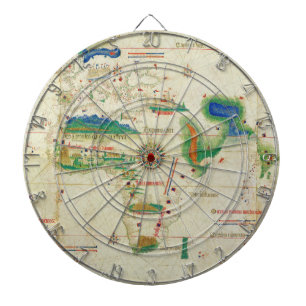 Die Cantino Planisphere-Weltkarte (1502) Dartscheibe