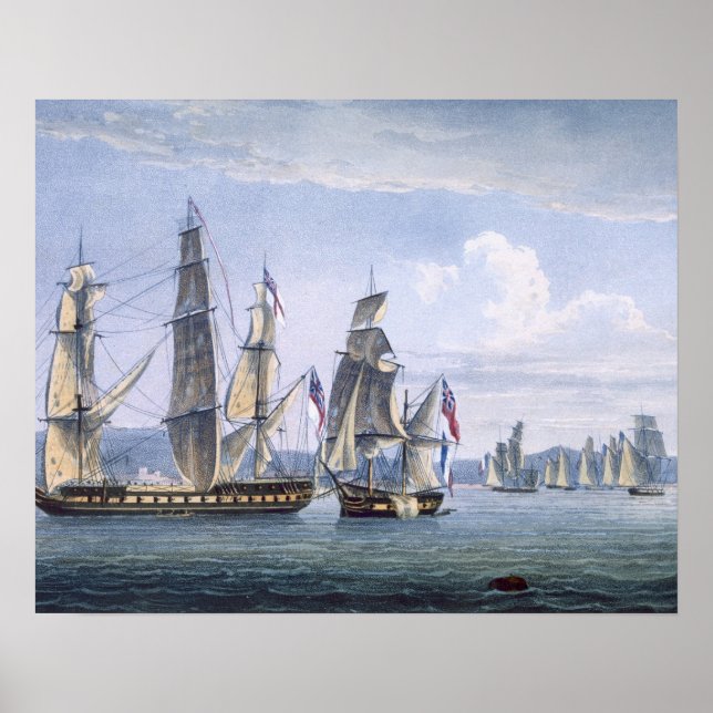 Die Capture of Le Sparviere am 3. Mai 1810, Poster (Vorne)
