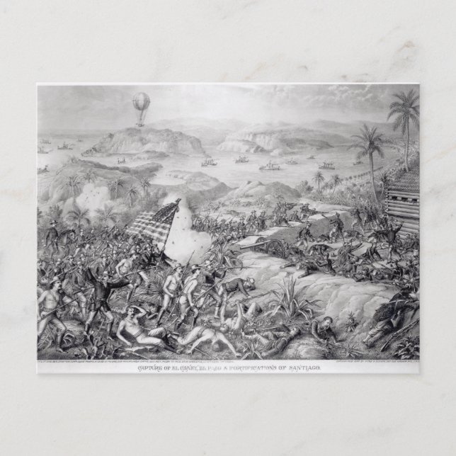 Die Capture von El Caney, El Paso Postkarte (Vorderseite)