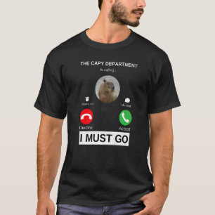 Die Capybara-Abteilung ruft Capy Pulup auf T-Shirt
