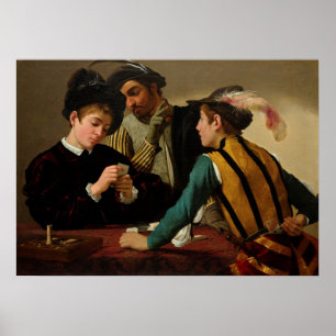 Die Cardspitzen von Caravaggio Poster