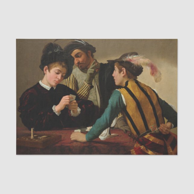 Die Cardspitzen von Caravaggio Seidenpapier (Vorderseite)