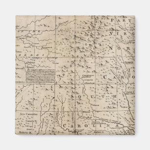 Die Carolinas und Georgien Magnet