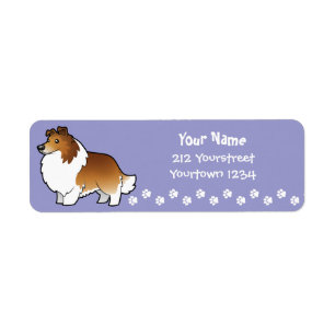 Die Cartoon-Shetlandinseln-Schäferhund/Collie