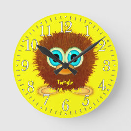 Die Cartoon-Uhr der Wuzzybutt-Kinder drehen Runde Wanduhr