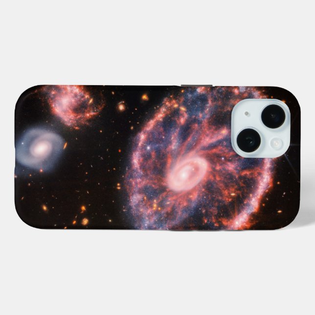 Die Cartwheel Galaxie und ihre Begleitgalaxien. Case-Mate iPhone Hülle (Rückseite (Horizontal))