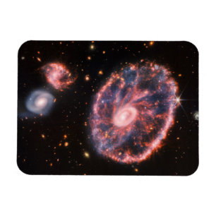 Die Cartwheel Galaxie und ihre Begleitgalaxien. Magnet