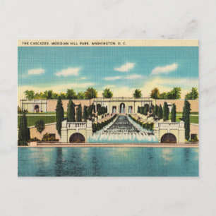 Die Cascades, Meridian Hill Park, Washington D.C. Postkarte
