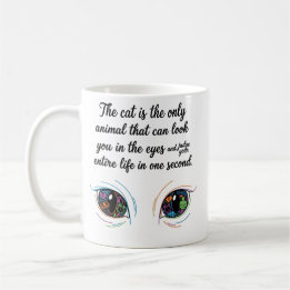 Die "Cat Judge" Tasse — Lustiger Katzen-Augen-Spru