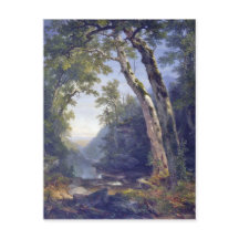 Die Catskills, Waldlandschaft, Öl auf Leinwand,
