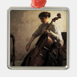 Die Cellist (von Joseph DeCamp) Ornament Aus Metall