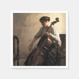 Die Cellist (von Joseph DeCamp) Serviette