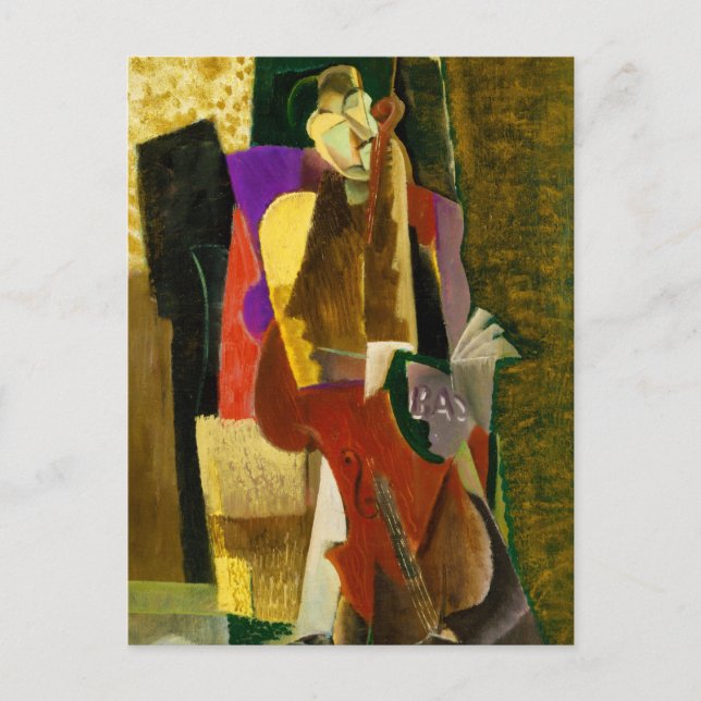 Die Cellist von Max Weber (1917) Postkarte (Vorderseite)