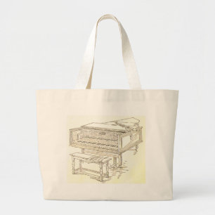 Die Cembalo-Tasche Jumbo Stoffbeutel