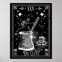 Die Cezve Türkische Kaffee-Tarot-Karte