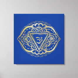 Die Chakras Ajna - verschlungene Canvas Leinwanddruck