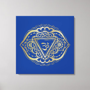 Die Chakras Ajna - verschlungene Canvas Leinwanddruck