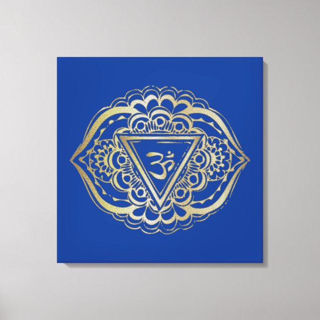 Die Chakras Ajna - verschlungene Canvas Leinwanddruck (Vorderseite)
