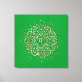 Die Chakras Anahata - verschlungene Canvas Leinwanddruck